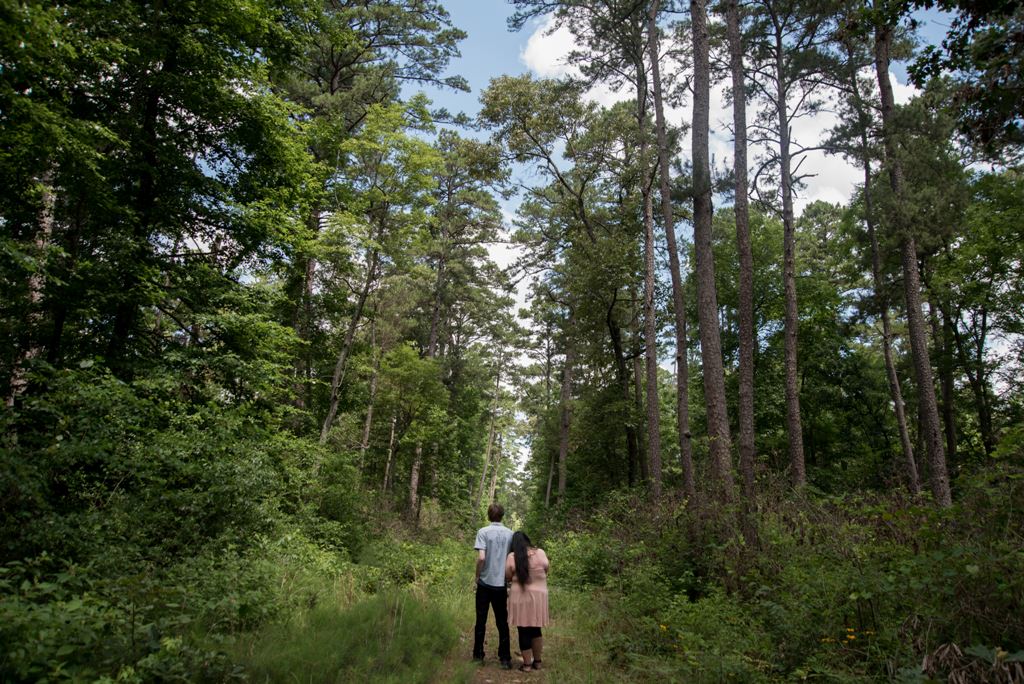 Sam Houston Forest - 15 best engagement photo locations in College Station, Texas